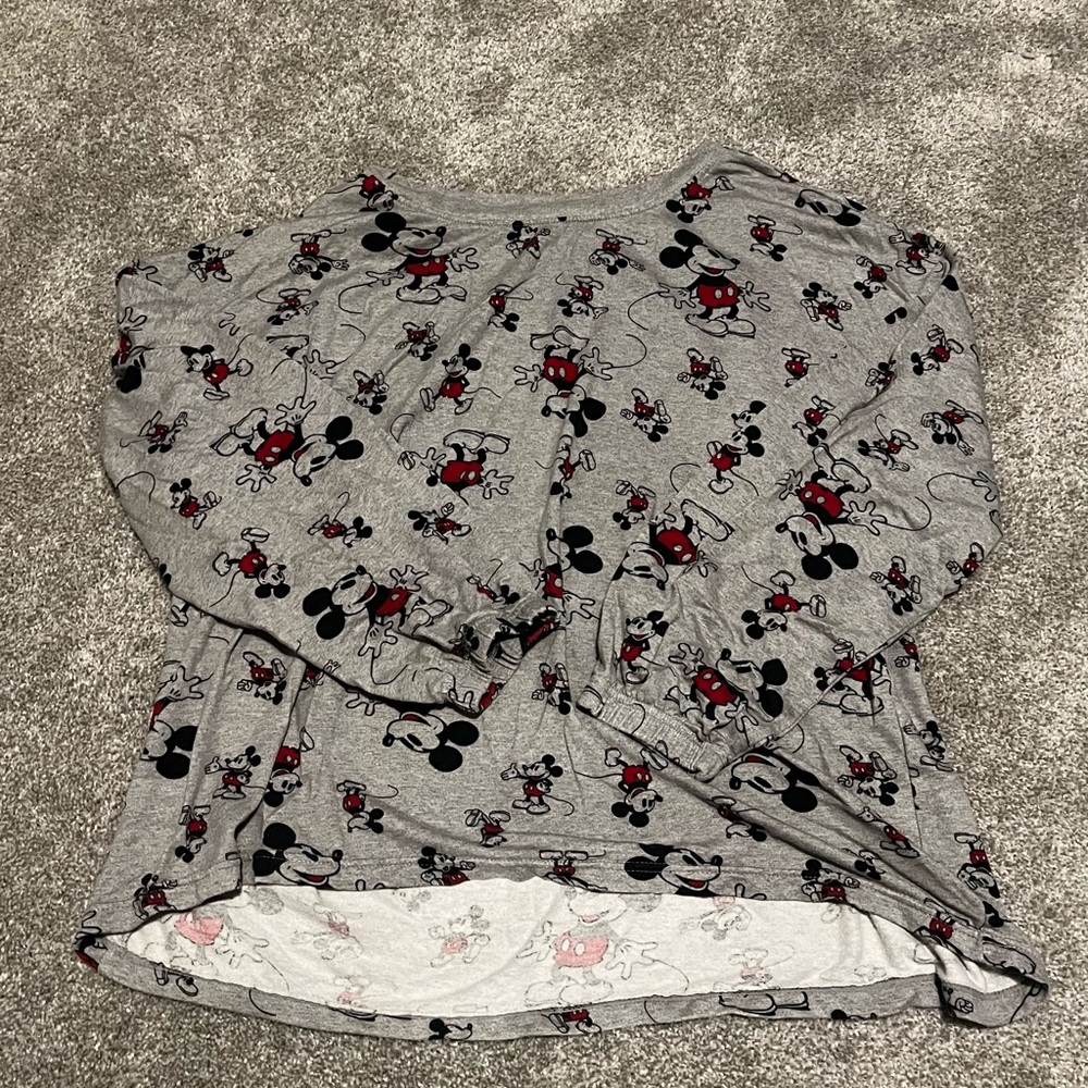 Disney Mickey Mouse Gray Shirt